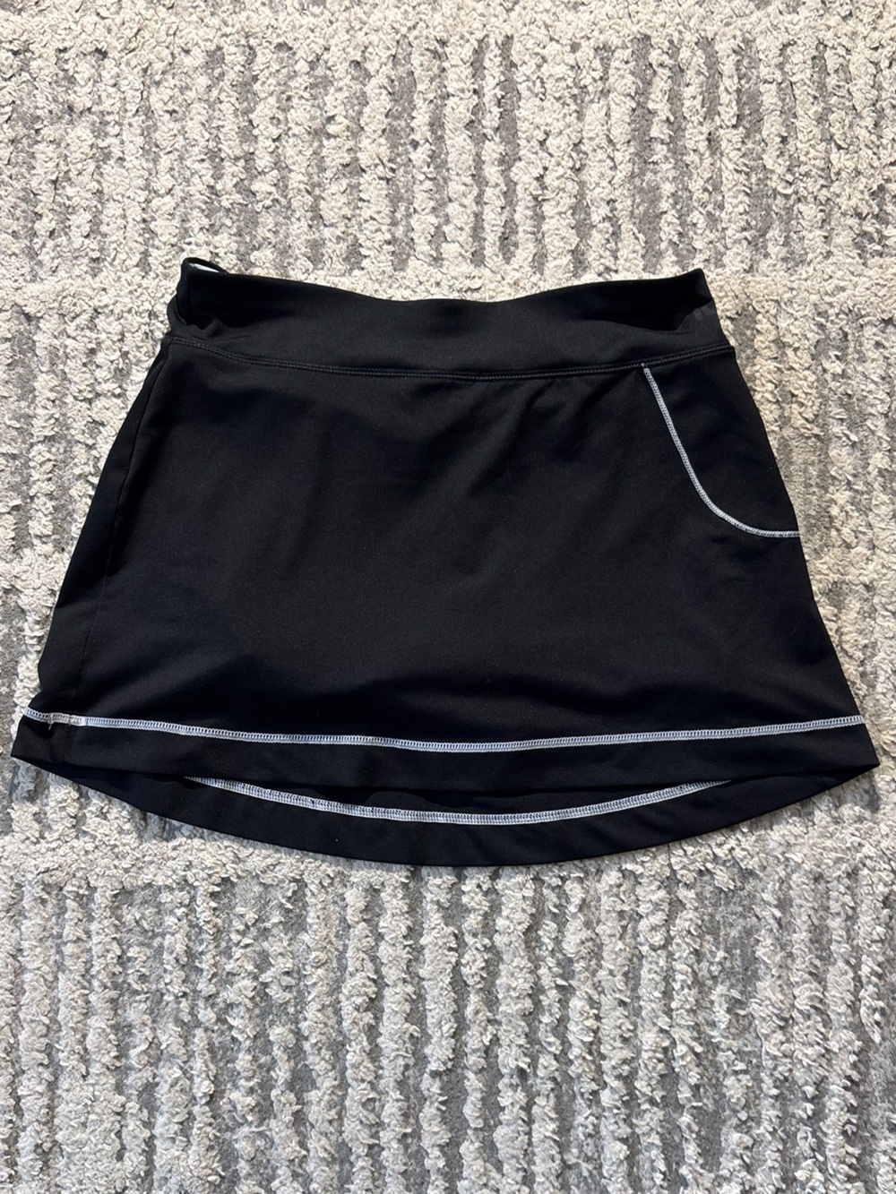 Fila black white mini tennis active athletic skirt skort size S